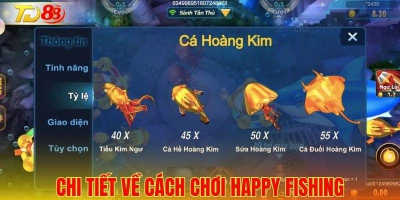 Chi tiết về cách chơi Happy Fishing